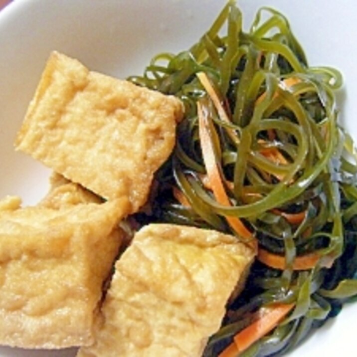 すきこぶと厚揚げの煮物